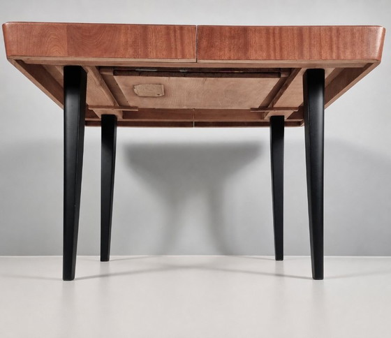 Vintage beukenhouten tafel, jaren 70 – Eettafels, Wood (photo 3 of 10)