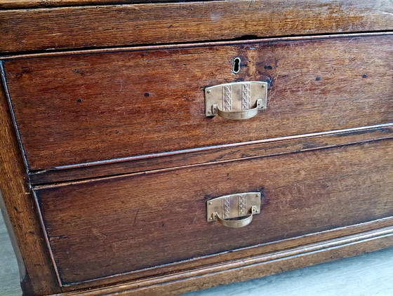 Armoire ancienne en chêne – Meubles de rangement, Wood, Brass (photo 20 of 20)