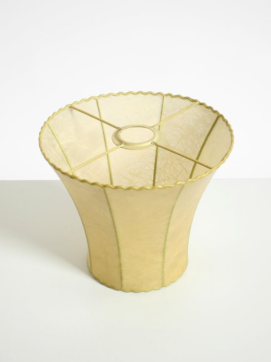 Beautiful 1960s Orange Ceramic Table Lamp With Cocoon Shade | Made in Italy (photo 14 of 20)