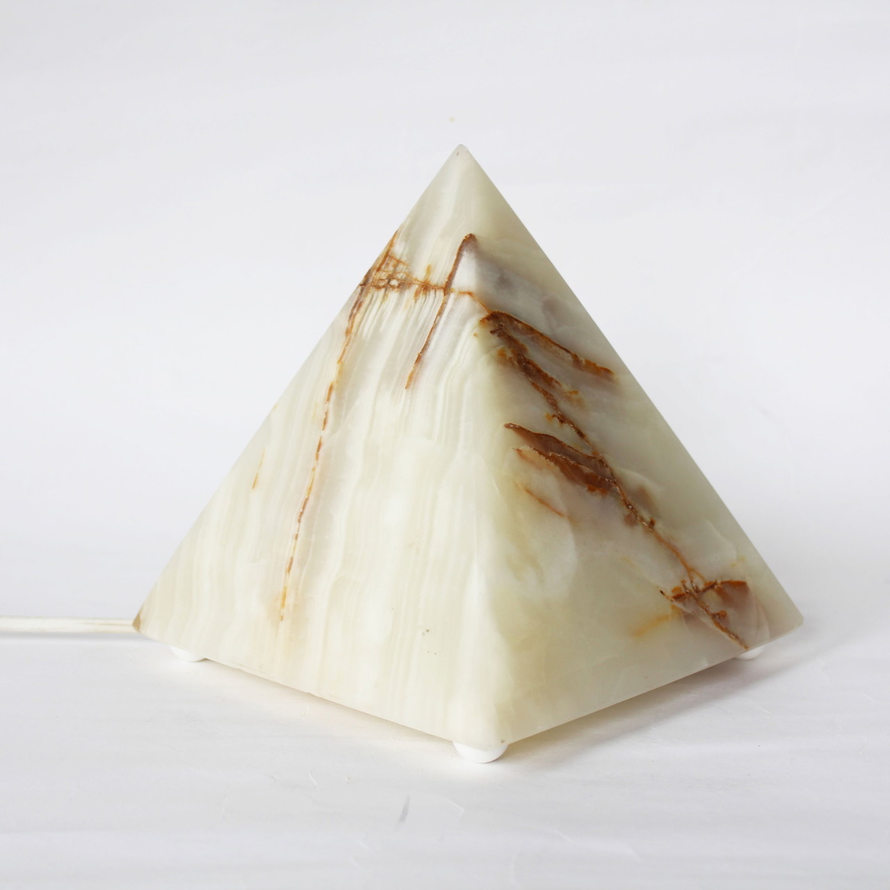 Vintage Onyx Pyramid Lamp