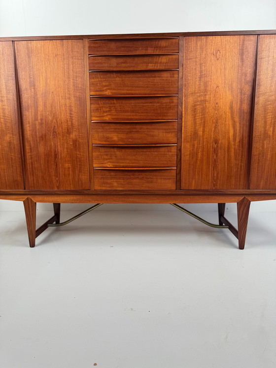 Image 1 of  Kurt Løvig for Faarup Møbelfabrik Danish Credenza – Sculptural Teak Masterpiece