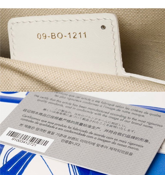 Image 1 of Borsa DIOR in cuoio blu - 103337