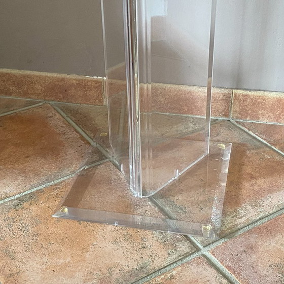 David Lange console uit 1980. Plexiglas. – Roche Bobois (photo 6 of 6)