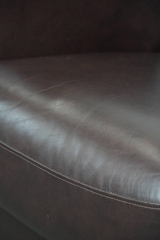 Image 1 of 2 poltrone da club in pelle di mucca in stile inglese in ottime condizioni