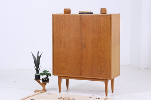 Hellerau linen cupboard 602/B from the 60s | Mid - Century closet storage cupboard vintage compartment cupboard 70s #06-36