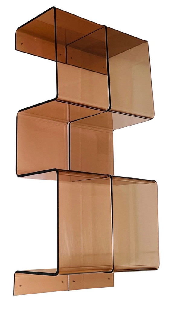 Image 1 of Etagère "serpent" en altuglas par Michel Dumas, France années 70