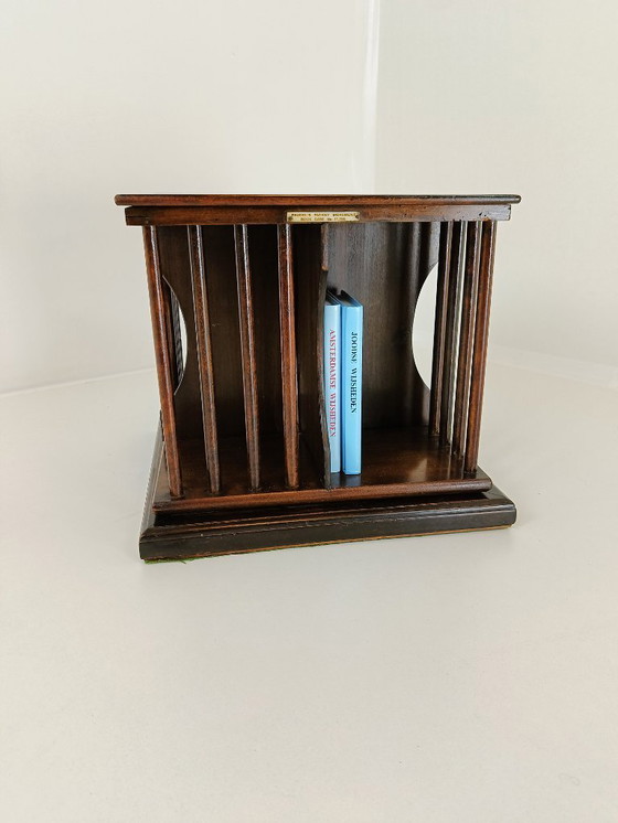 Image 1 of beautiful antique table book mill book stand