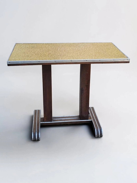Tavolo da bistrò Art Déco – Tavoli da pranzo, Aluminium, Wood, Art Deco (photo 11 of 12)