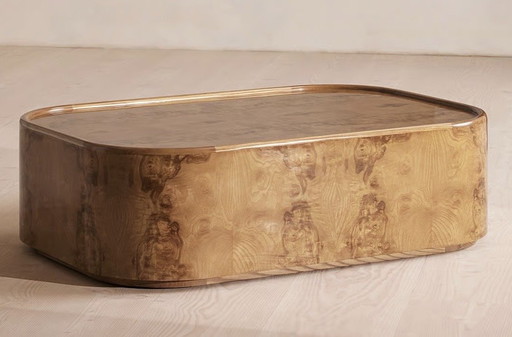 Tavolino da caffè Soho Home Dawson – Radica di frassino olivato – Nuovo €3265 cm – salontafels, Wood