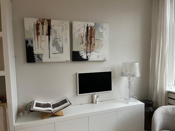 Image 1 of Zwei wunderschöne Gemälde, auf Leinwand gespannt.