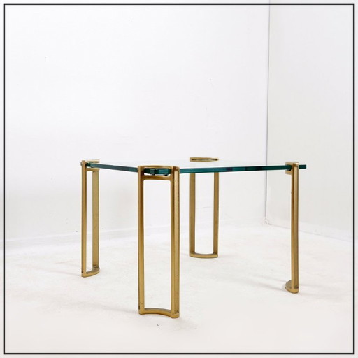 Table basse carrée Peter Ghyczy - Années 1970 - Style Hollywood Regency