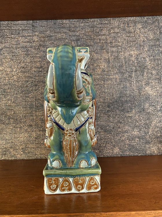 Image 1 of Vintage ceramic elephant plant table