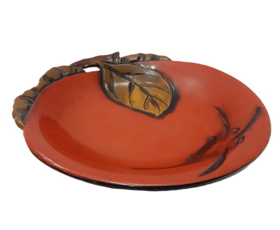 Image 1 of Piatto da parete vintage con tecnica mista