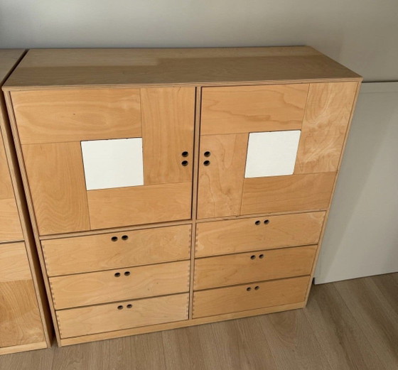 Vintage IKEA KUSK Storage Cabinet Set – Birch Plywood – 90s (photo 9 of 10)