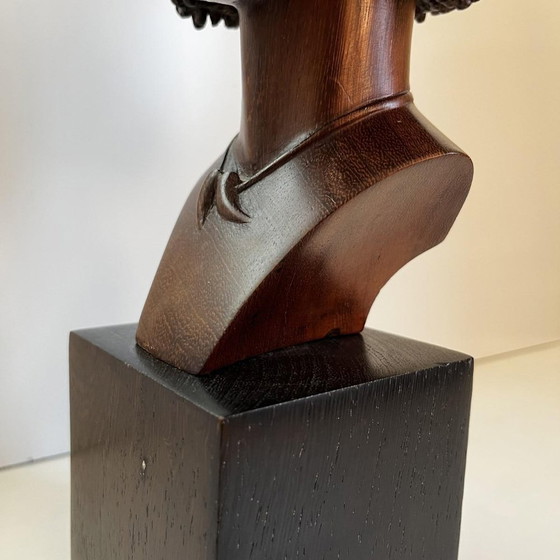 Africanist Sculpture in Palm Wood, 1950 – Art Deco (photo 10 of 13)