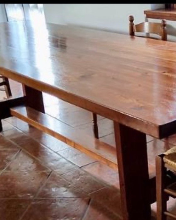 Image 1 of Solid wood table, fir essence