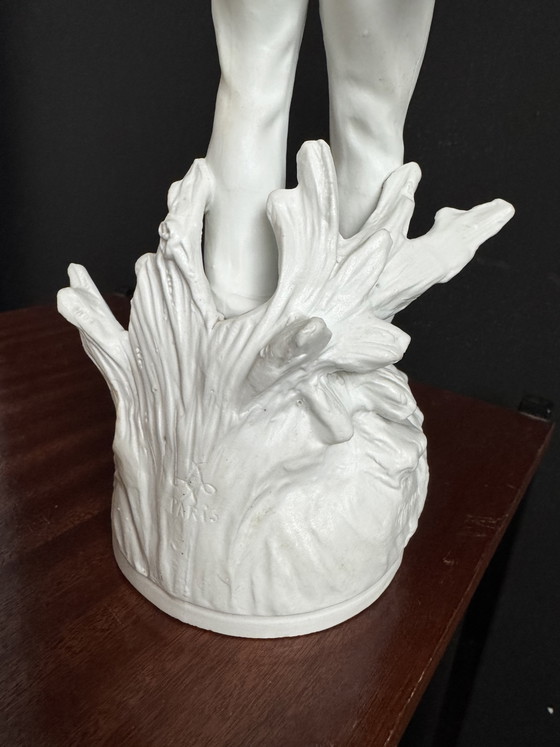 Image 1 of Antique Moreau biscuit porcelain statue