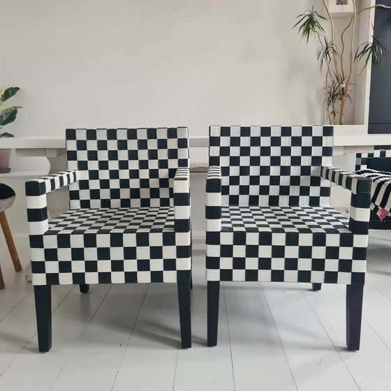 Image 1 of MANO DA poltroncine 2 pezzi scacchi blocco cinghia