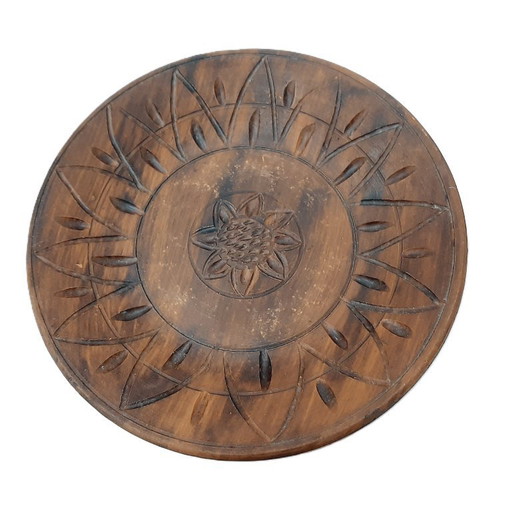 Assiette murale en céramique d'art vintage