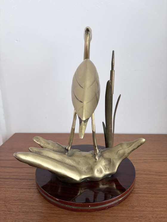 Messing reiger beeld – Decoratieve objecten, Brass (photo 6 of 11)