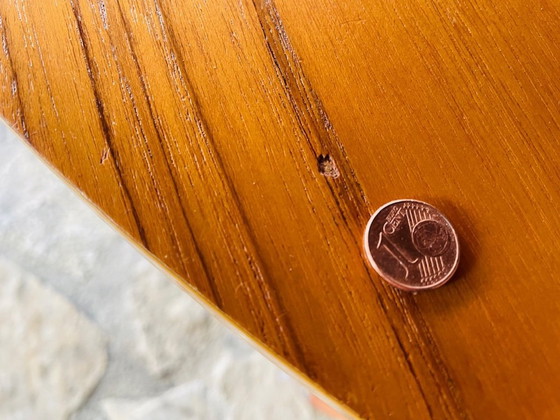 Image 1 of Mid-Century Extendable Teak Dining Table with Butterfly Leaf, By Van Pelt, 1960s
