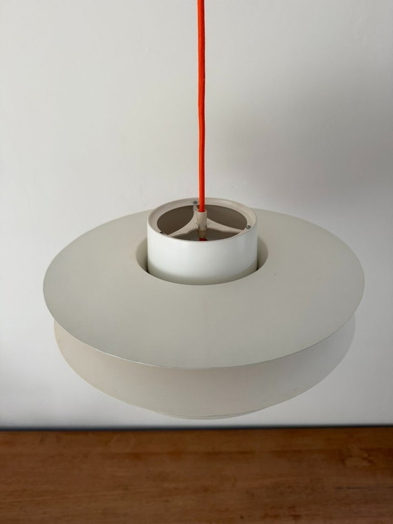 Vintage Verona pendel 5 disks - Nordisk Solar Compagni - Sven Middelboe, Pendant lamps, Aluminium, Orange (photo 11 of 13)