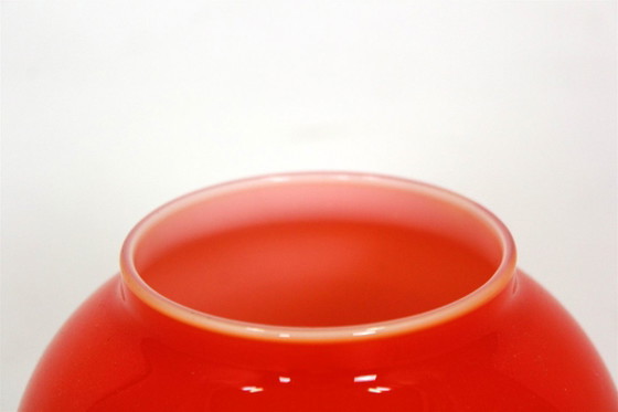 Image 1 of Vintage Red Glass Table Lamp attributed to Štěpán Tabery, Former Czechoslovakia, 1970s