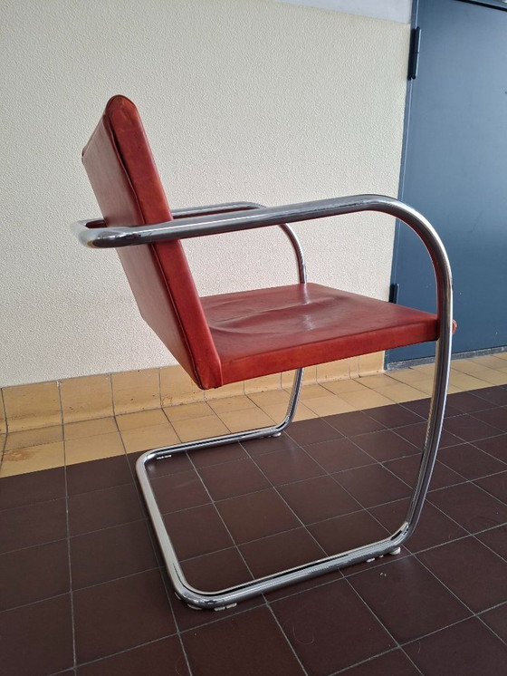 Image 1 of tubular frame armchair Brno design Mies van der Rohe