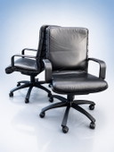 2 x PORSCHE DESIGN Poltrona Frau bureaustoelen