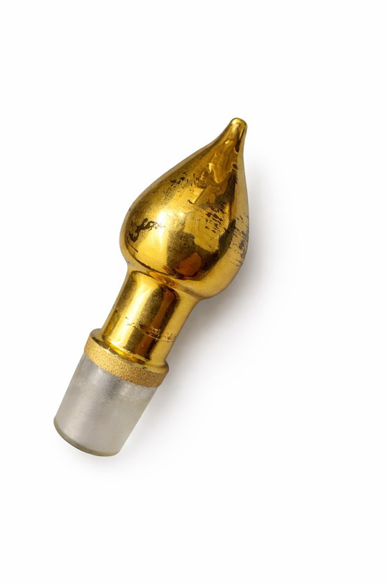 Image 1 of Vintage Murano 'Tre Fuochi' likeurset – Robijnrood & 24-karaats goud – jaren 70