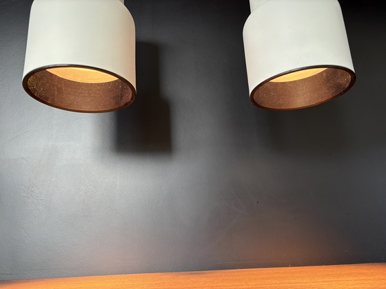 Image 1 of 2 lampade a sospensione Philips vintage bianche