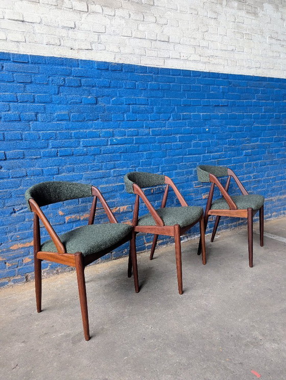 Image 1 of 3 sillas de comedor danesas de Kai Kristiansen