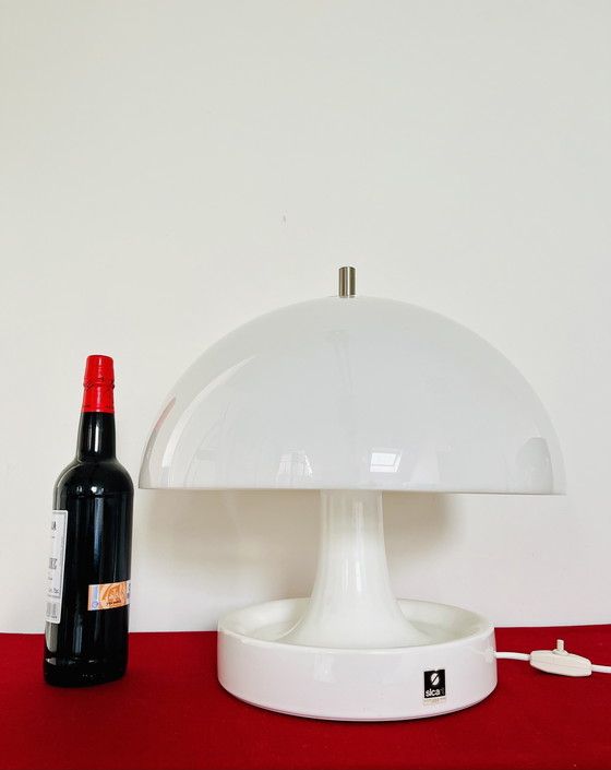 Image 1 of 2x Sicart Ceramic Table Lamps - Architetti - Gigante & Zambusi