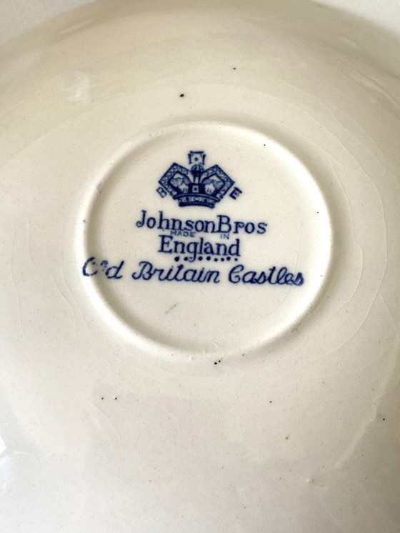 Image 1 of Vintage Johnson Brothers Bros Old Castles Blue Edit Set per tè e caffè