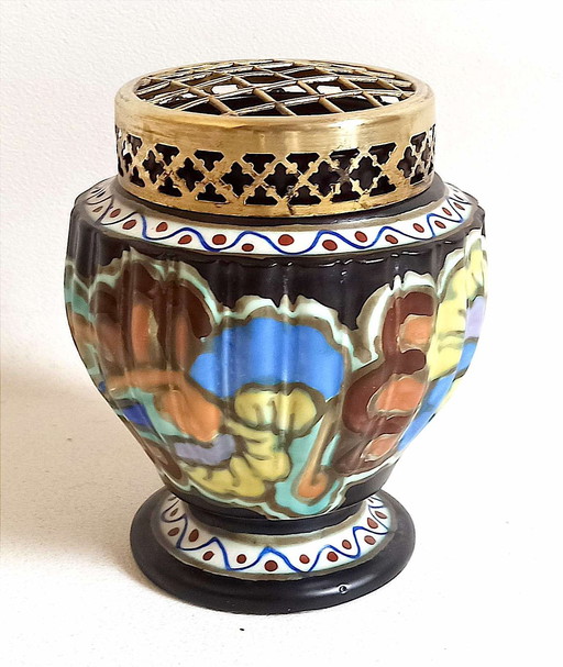 Vase Pique Fleur ou Bol à Roses Années 30