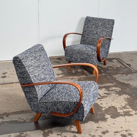 Image 1 of Coppia di poltrone Jindřich Halabala tipo C per UP Závody, anni '30 — Art Déco cecoslovacco