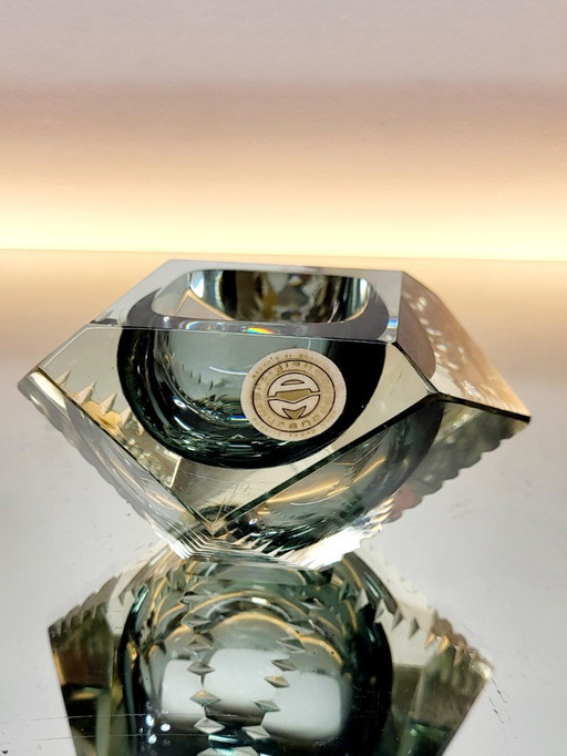 Vide poche Diamant, gefacetteerde, Somerso , Murano, Italy, 1960s