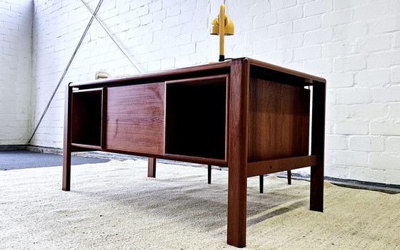 Image 1 of H P Hansen Desk 60S Mid - Century Vintage Office Desk Office Teak