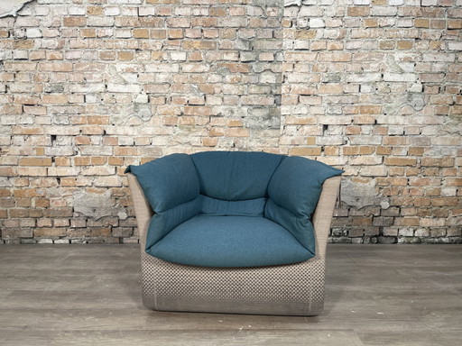 Moroso Coat blu grigio - poltrona