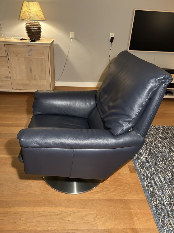 Image 1 of Sillón Leolux Cece azul izgs