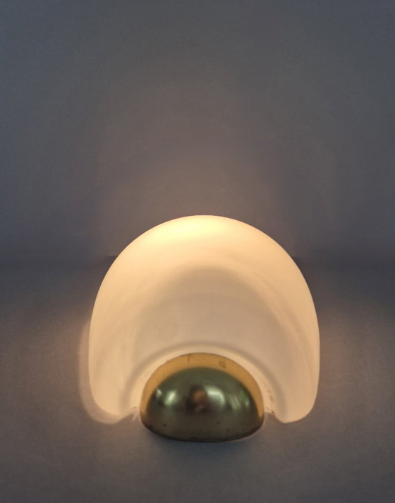 Image 1 of Vintage Mid-Century Glass Wall light Wilhelm Wagenfeld Peill & Putzler