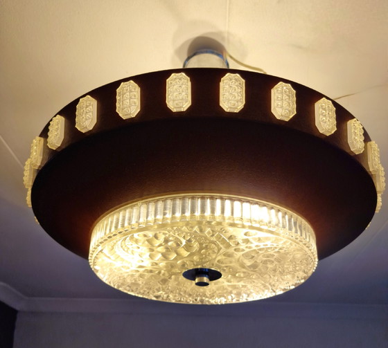Image 1 of Braune Pendelleuchte im Space-Age-Stil