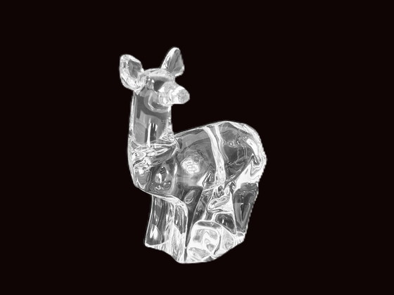 Orrefors - Kristallen Hert Uit De Nordic Wildlife Series Van Olle Alberius – Decoratieve objecten, Glass (photo 3 of 5)