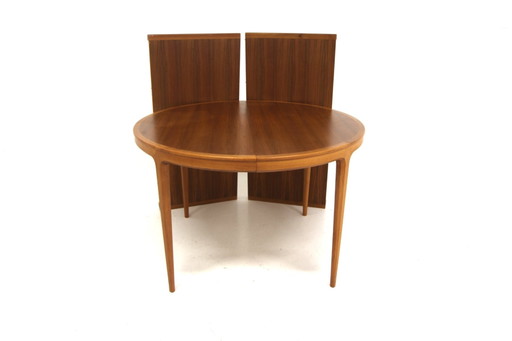 Facett 3-132 Extendable Dining Table in Walnut by Bertil Fridhagen for Bodafors, Sweden, 1960