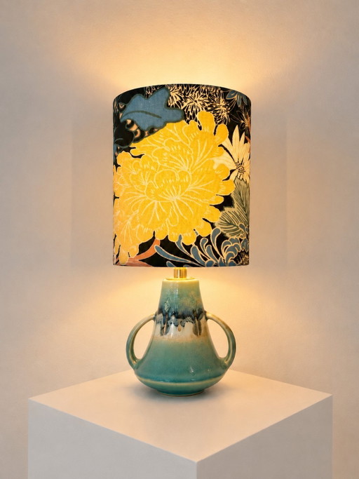 Lampada a vaso giapponese con paralume etereo - stile Japandi
