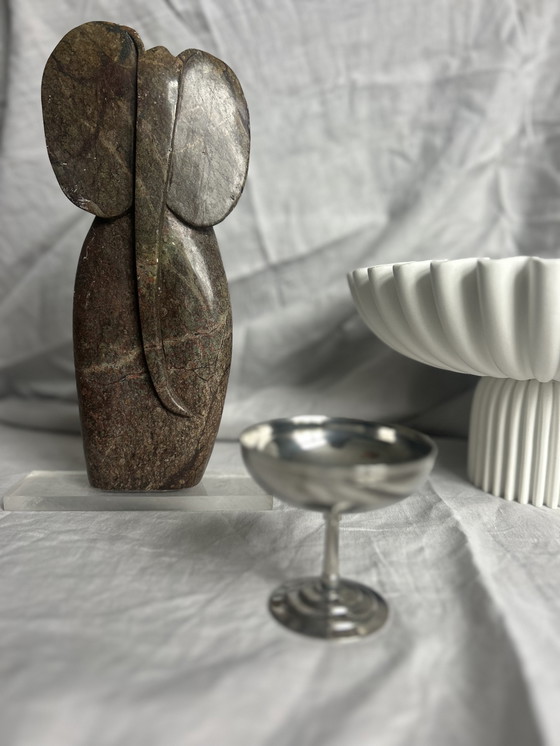 Image 1 of Olifant abstract stenen beeld prachtig eenvoud 