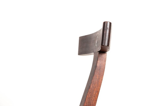 Image 1 of Set aus 4 skandinavischen Stühlen aus massiver Ulme, Modell T im Stil von Olavi Hanninen.