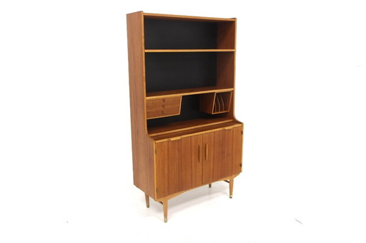 Scandinavische teakhouten secretaire, Hugo Troeds, Bjärnum, Zweden, 1950