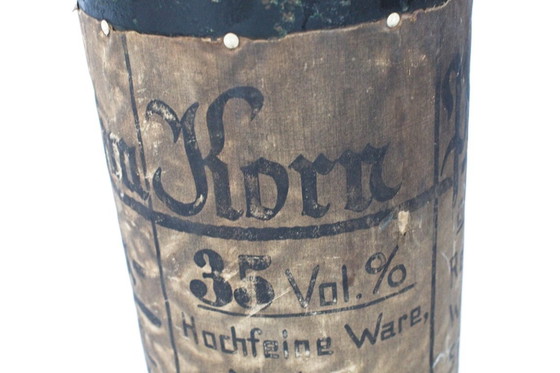 Image 1 of Vintage paper Deco | very old 1940 Bottle cardboard | 102cm high | Pub | Germany Korn Alcohol Rum Liqueur German Schnapps