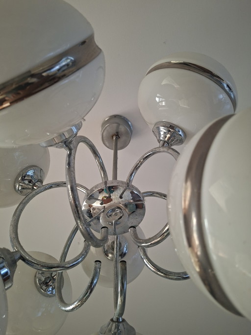 Copia di Lampada Vintage Space Age a Sfera – hanglampen, Glass, Metal (photo 2 of 5)